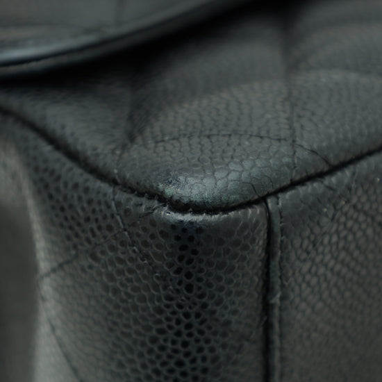 Chanel Black CC Classic Double Flap Maxi Bag