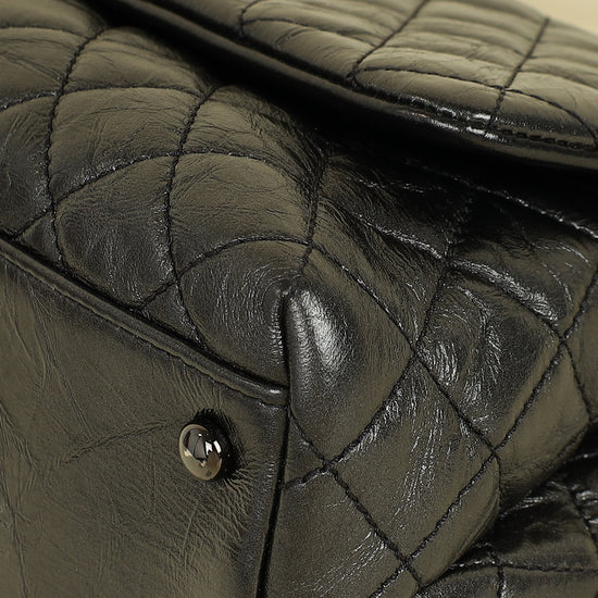 Chanel Metallic Asphalt CC Coco Handle Flap Bag