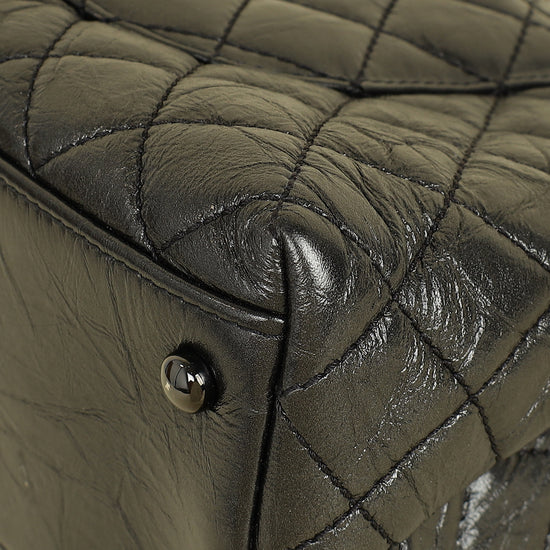 Chanel Metallic Asphalt CC Coco Handle Flap Bag