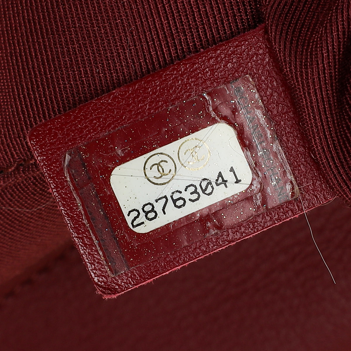 Chanel Burgundy CC Bullskin Shopping Tote Bag