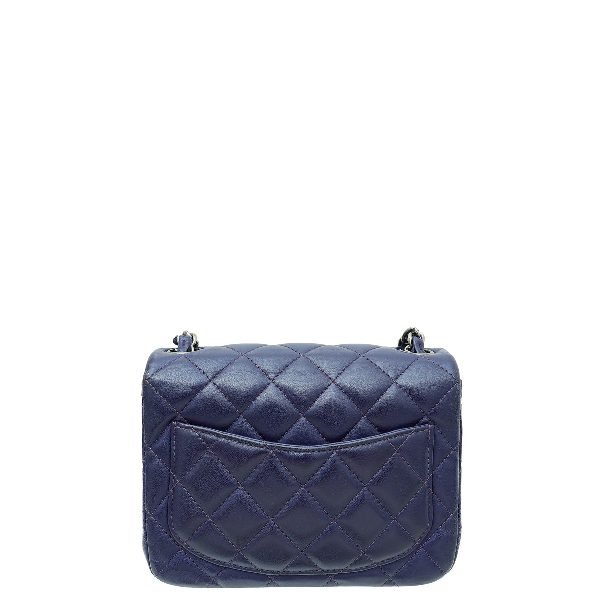 Chanel Dark Violet CC Classic Mini Square Flap Bag-Chanel-THE CLOSET