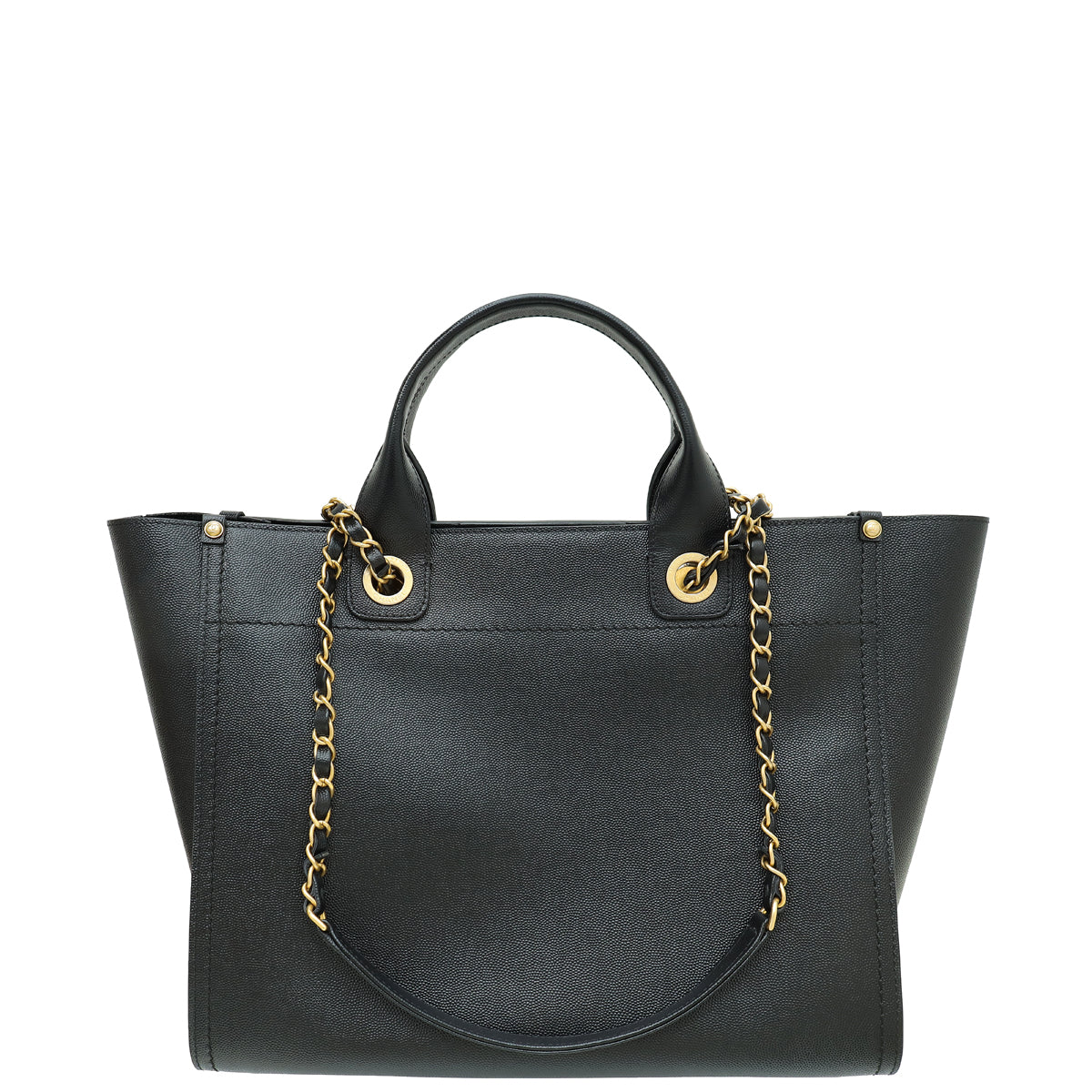 Chanel Black CC Deauville Studded Medium Bag-Chanel-THE CLOSET