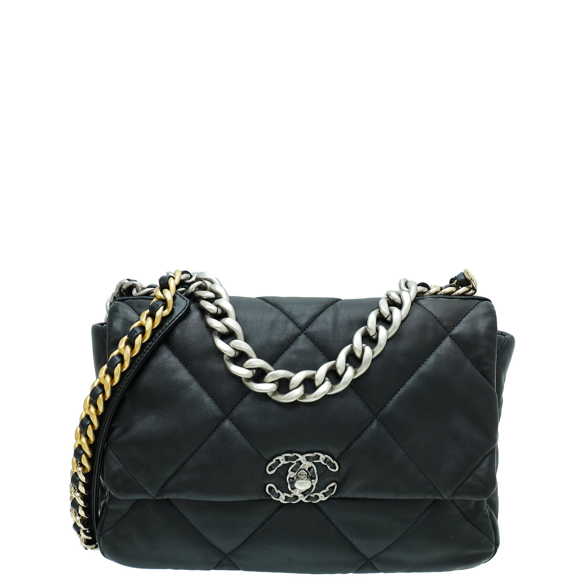 Chanel Black CC 19 Small Flap Bag-Chanel-THE CLOSET