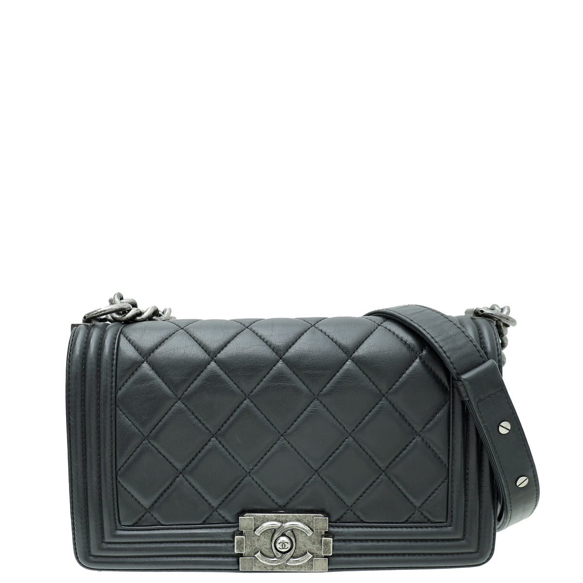 Chanel Black Le Boy Medium Flap Bag-Chanel-THE CLOSET