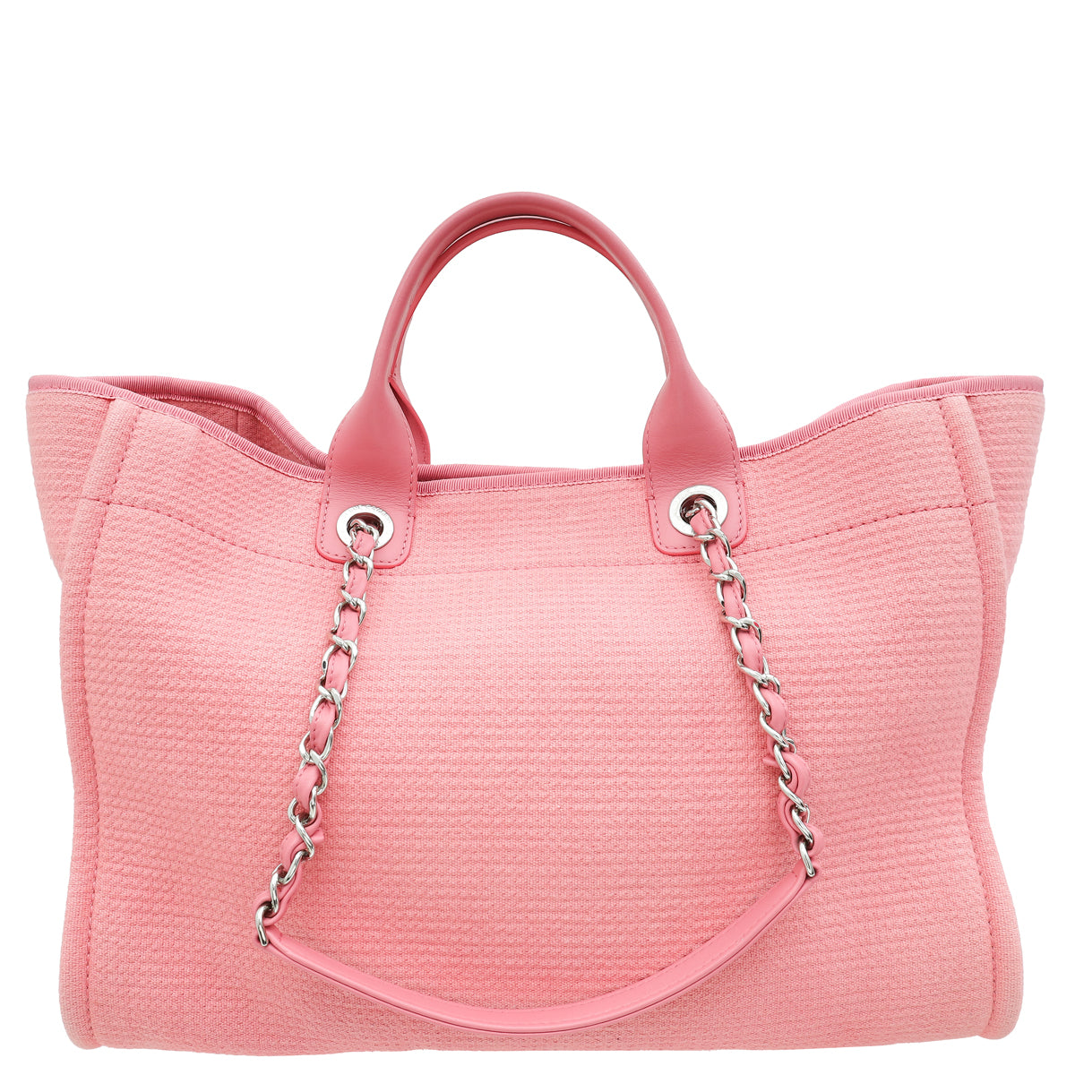 Chanel Pink Deauville Shopping Tote Bag-Chanel-THE CLOSET