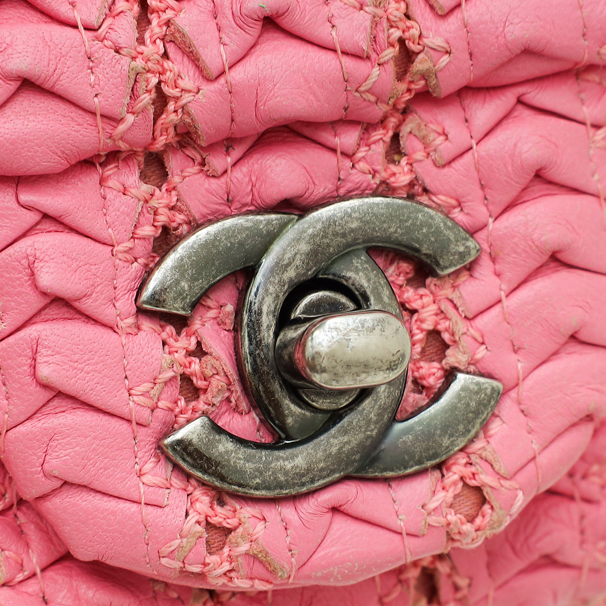Chanel Pink CC Paris Seoul Crochet Mini Square Bag – THE CLOSET