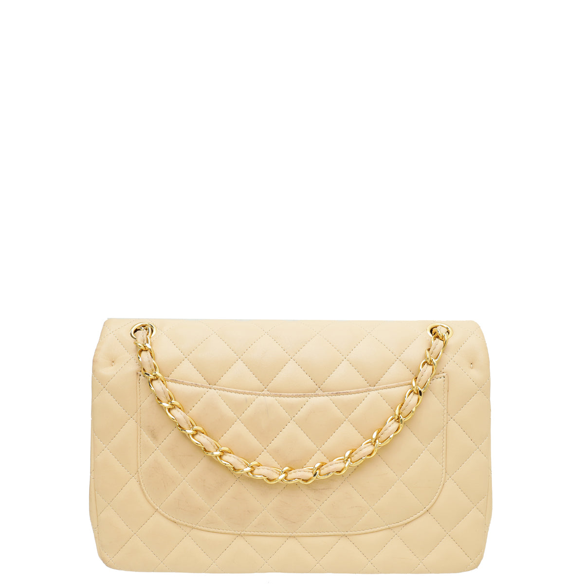 Chanel Beige CC Classic Double Flap Jumbo Bag-Chanel-THE CLOSET