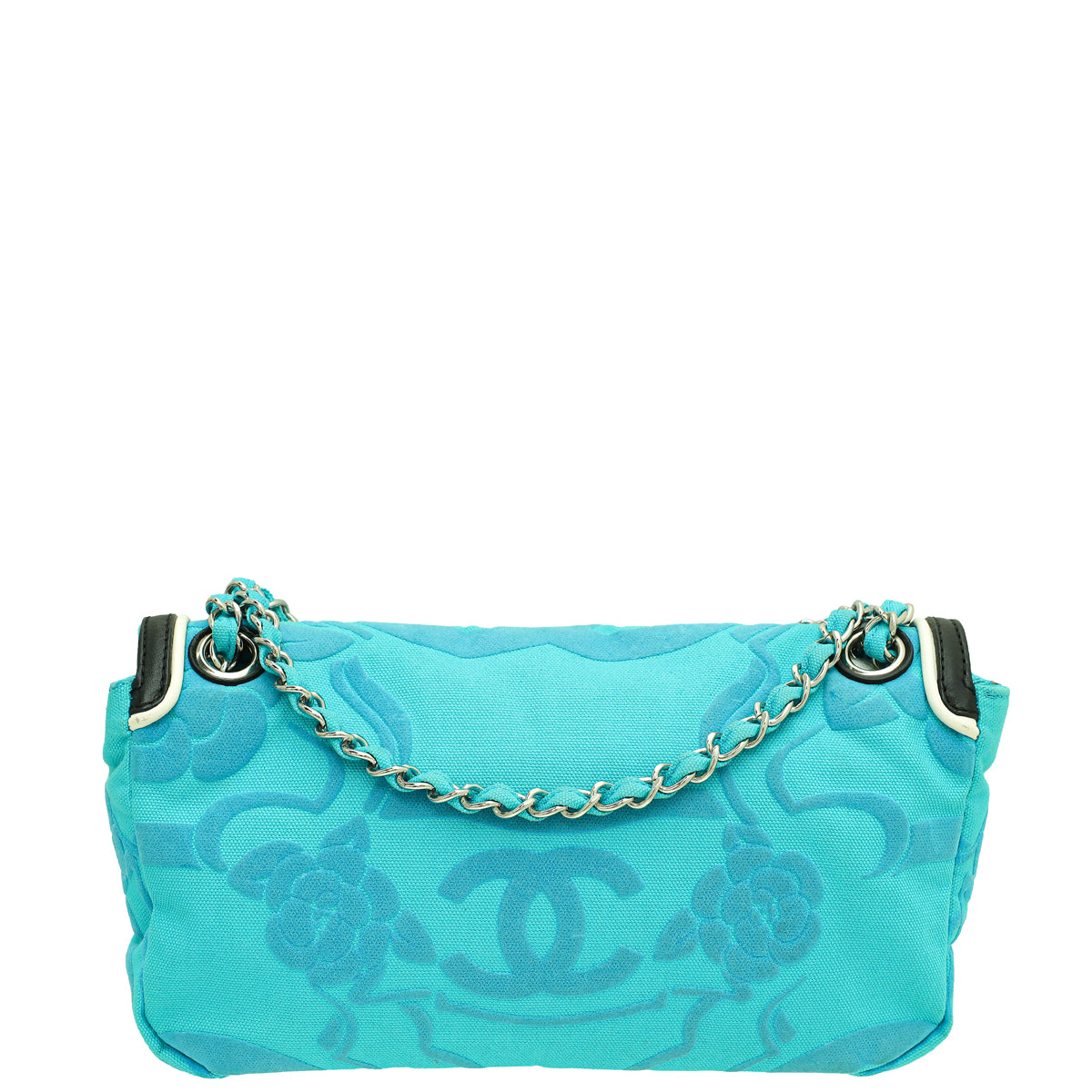 Chanel Tricolor CC Camellia Embossed East West Flap Bag-Chanel-THE CLOSET