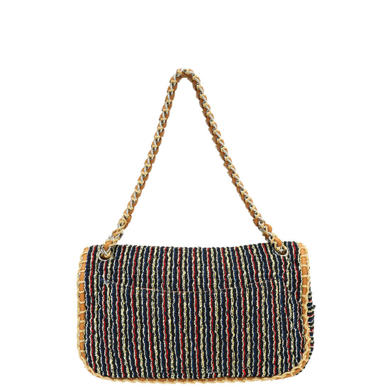 Chanel Bicolor Tweed St. Tropez Flap Bag Large