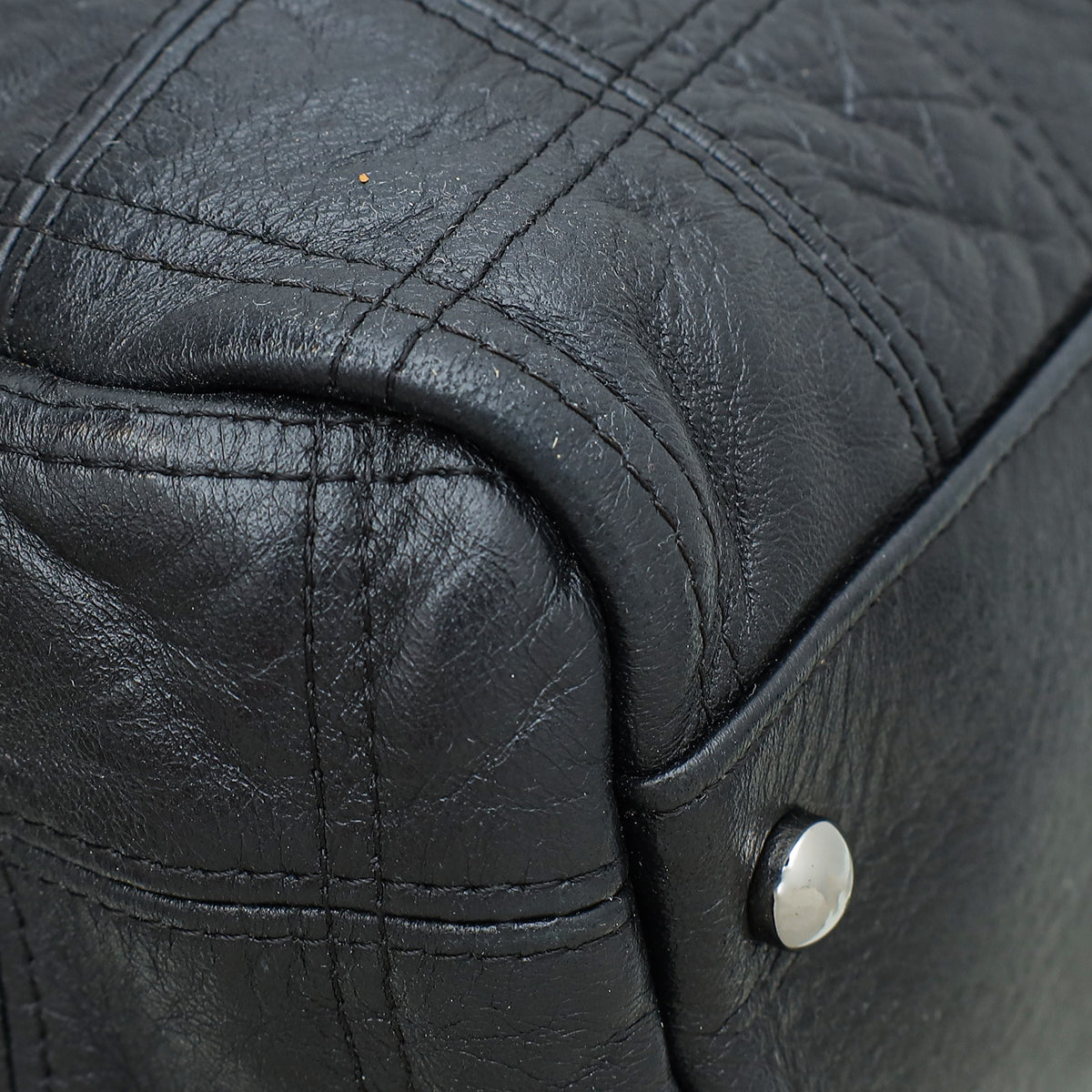 Chanel Black Square Stitched Lax Shopping Tote Bag – THE CLOSET