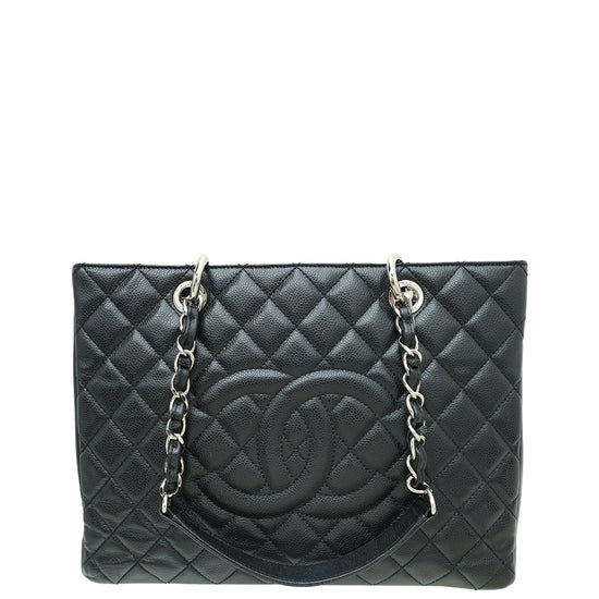Chanel Black CC GST Medium Tote Bag
