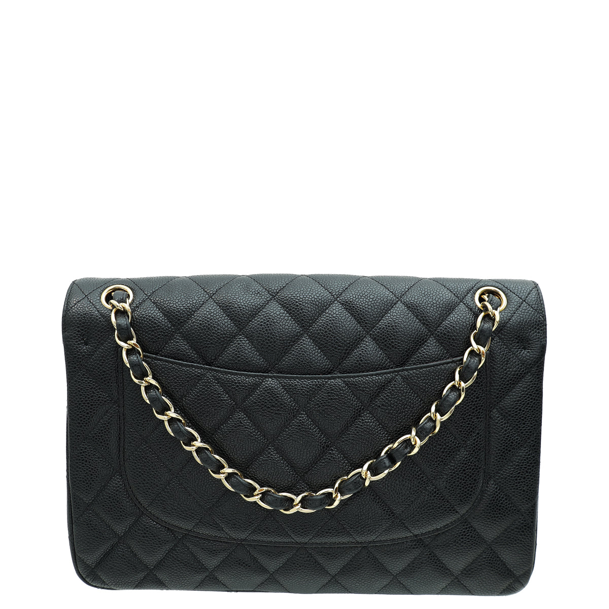 Chanel Black CC Classic Double Flap Jumbo Bag-Chanel-THE CLOSET