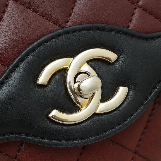 Chanel Bicolor Quilted Two Tone Day Flap Bag