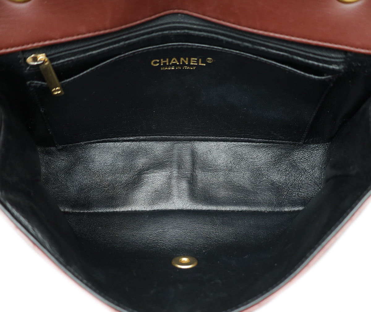 Chanel Bicolor Quilted Two Tone Day Flap Bag