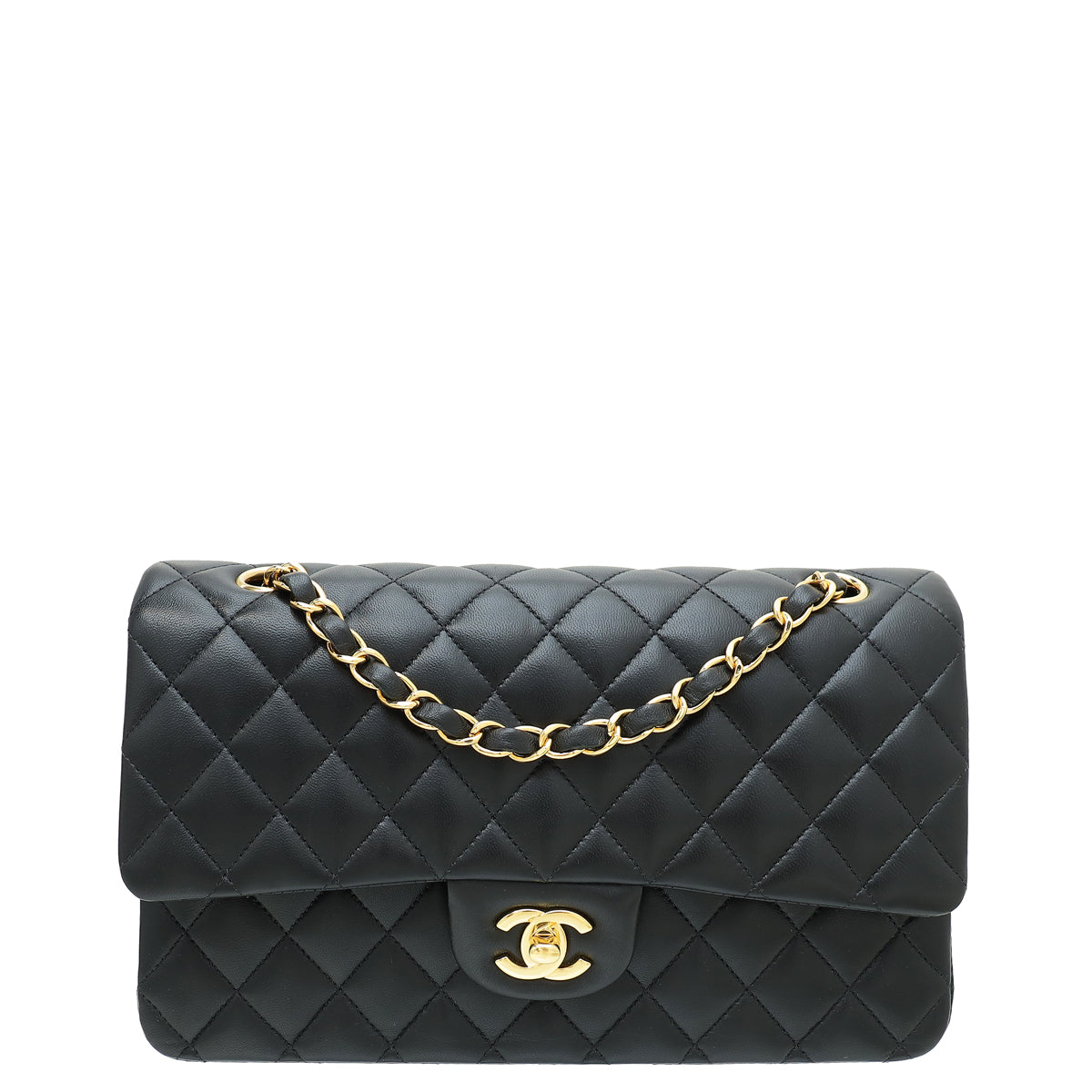 Chanel Black CC Classic Double Flap Medium Bag-Chanel-THE CLOSET
