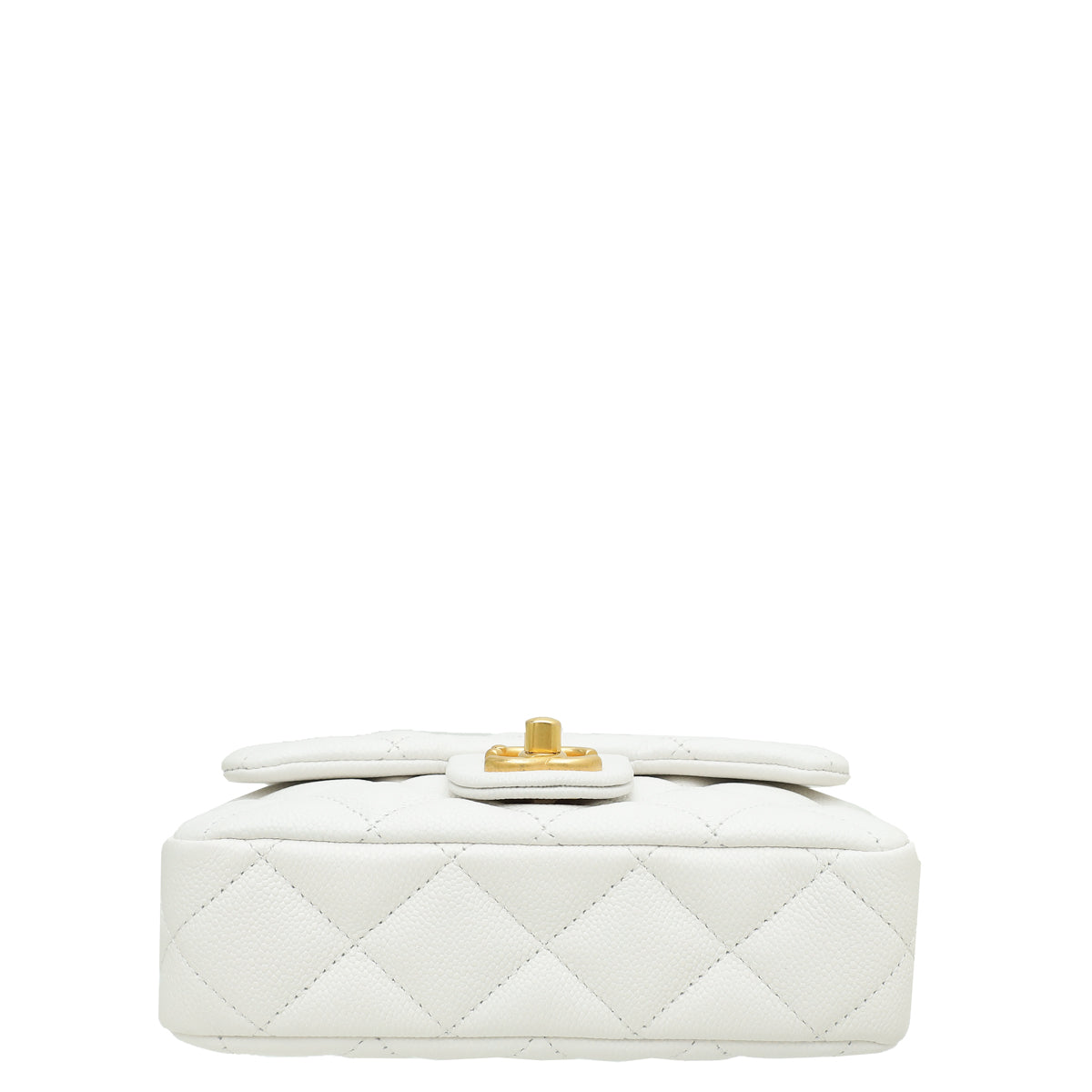 Chanel White CC Sweetheart Crush Mini Rectangular Flap Bag