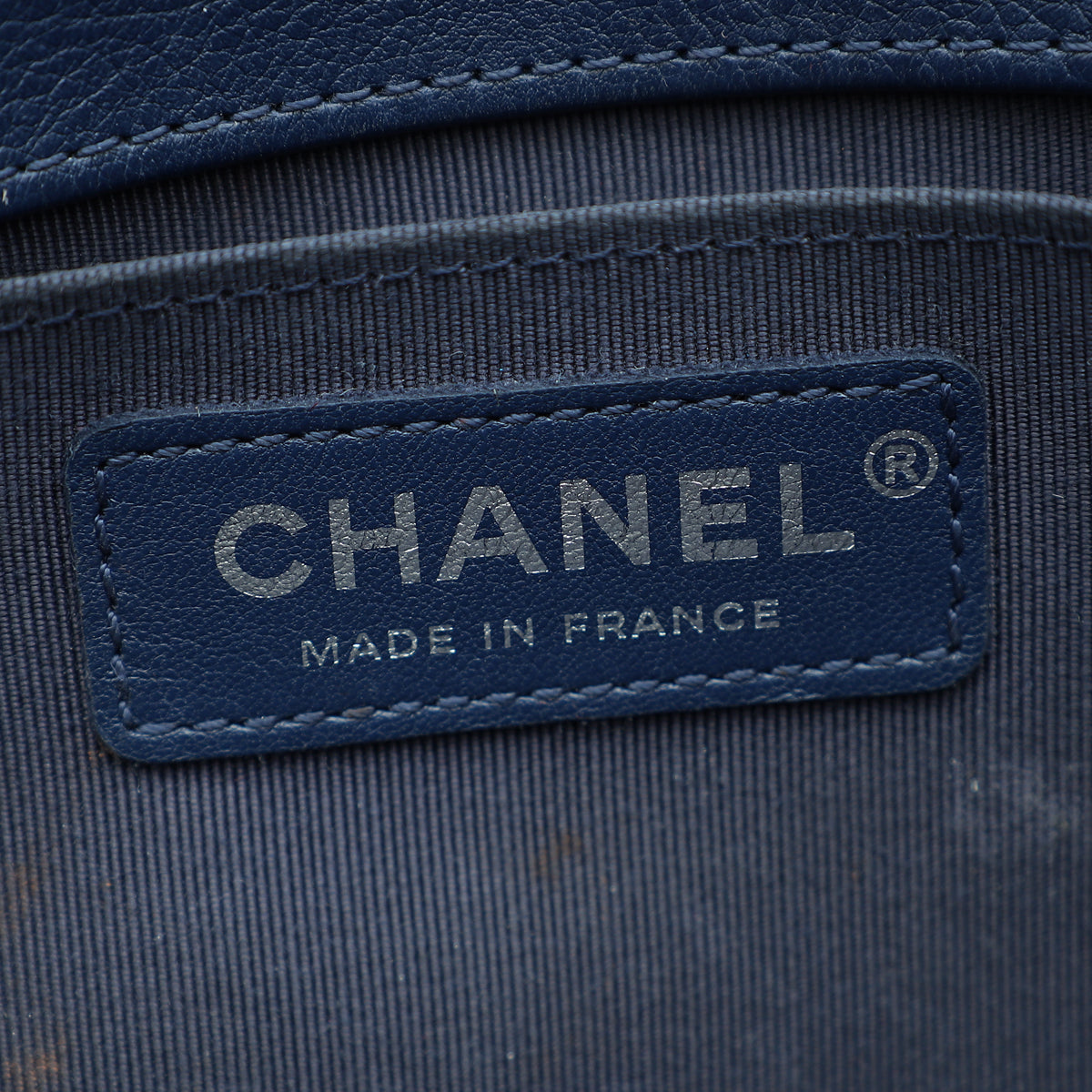 Chanel Navy Blue Le Boy Medium Flap Bag