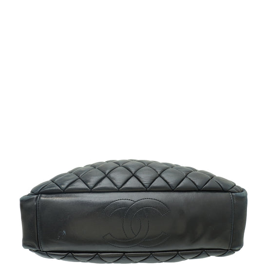 Chanel Black CC Charm New Bubble Small Tote Bag