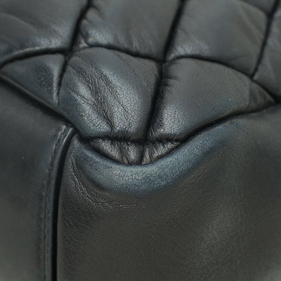 Chanel Black CC Charm New Bubble Small Tote Bag