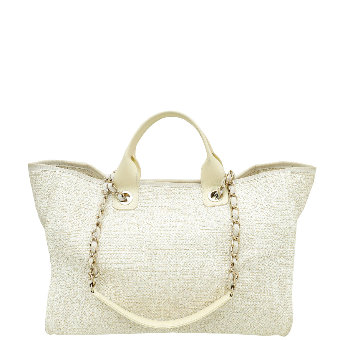 Chanel Tricolor Lurex Boucle Deauville Tote Medium Bag-Chanel-THE CLOSET