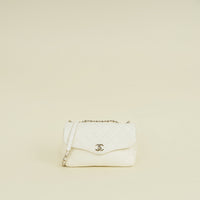 Chanel Ivory Cream CC Diana Flap Bag