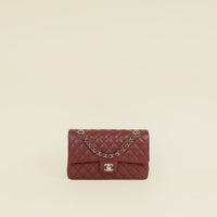 Chanel Burgundy CC Classic 11.12 Double Flap Medium Bag