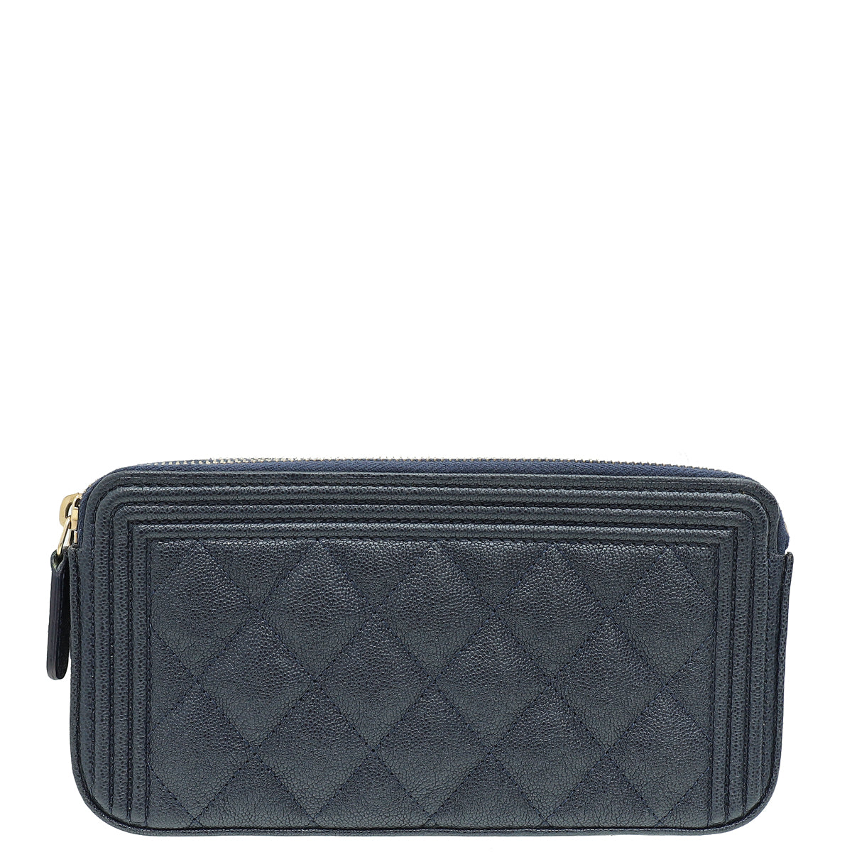 Chanel Navy Blue Le Boy Double Zip Crossbody Bag-Chanel-THE CLOSET