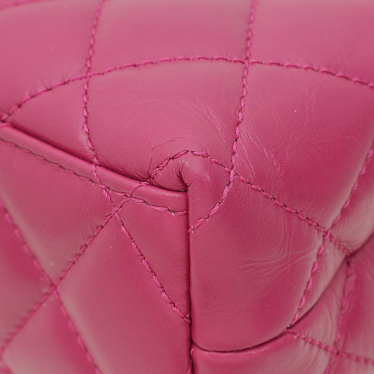 Chanel Fuchsia CC Mini Kelly Quilted Bag