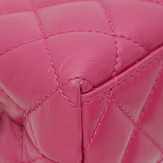 Chanel Fuchsia CC Mini Kelly Quilted Bag