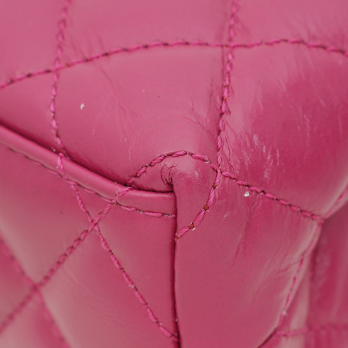 Chanel Fuchsia CC Mini Kelly Quilted Bag