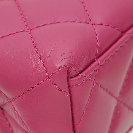 Chanel Fuchsia CC Mini Kelly Quilted Bag