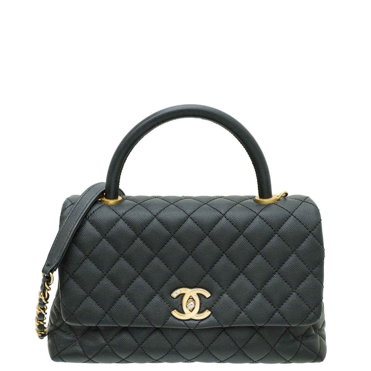 Chanel Black CC Coco Handle Small Flap Bag-Chanel-THE CLOSET
