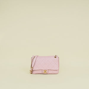 Chanel Pink CC Chain Medium Flap Bag
