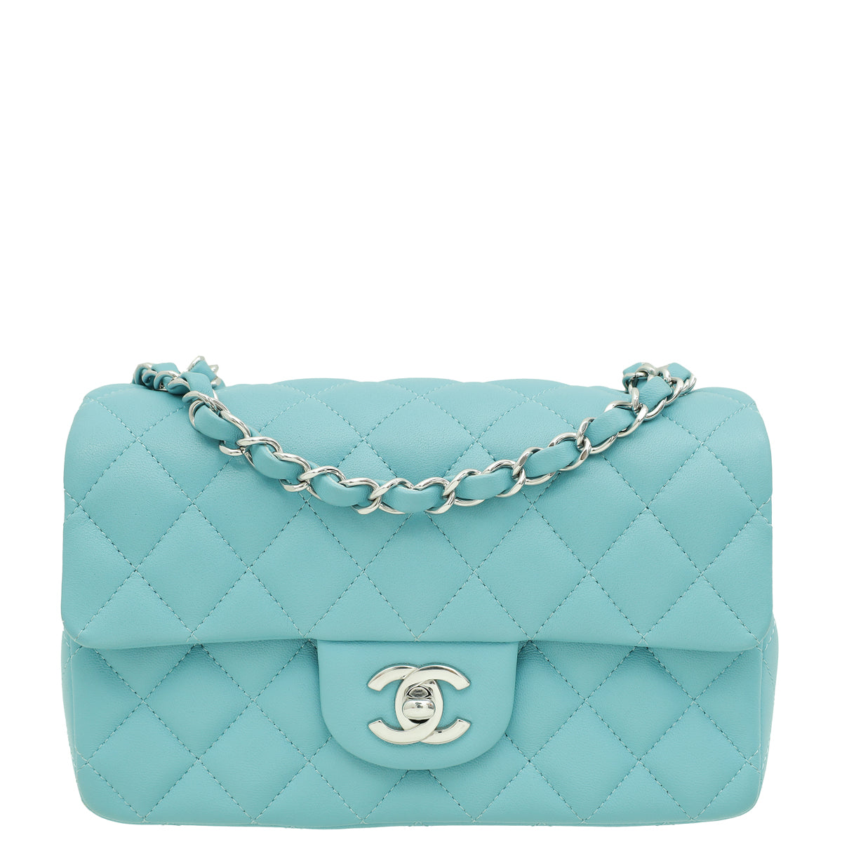 Chanel Dark Tiffany Mini Rectangular Classic Flap Bag-Chanel-THE CLOSET