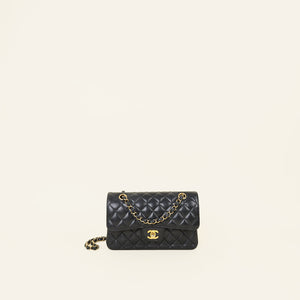 Chanel Black Classic Double Flap Small Bag