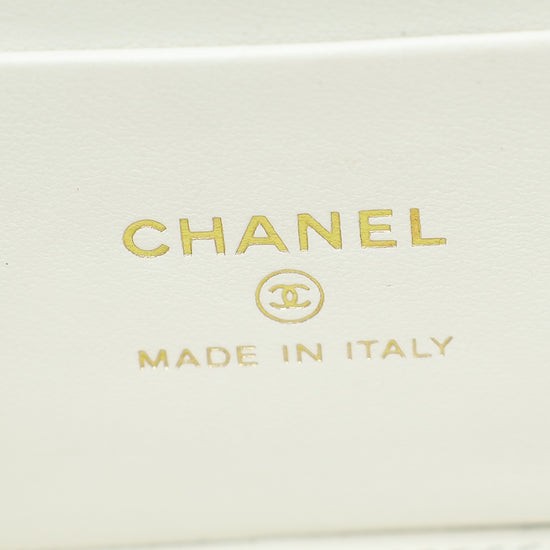 Chanel White Vanity Bag