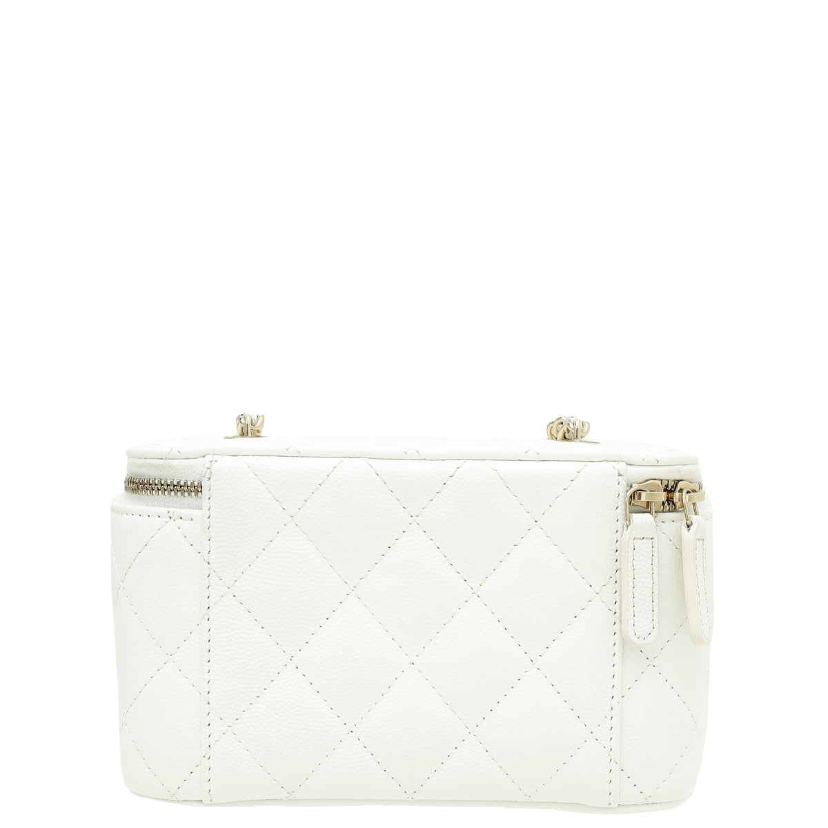 Chanel White Vanity Bag