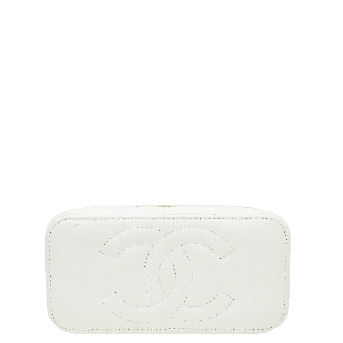 Chanel White Vanity Bag