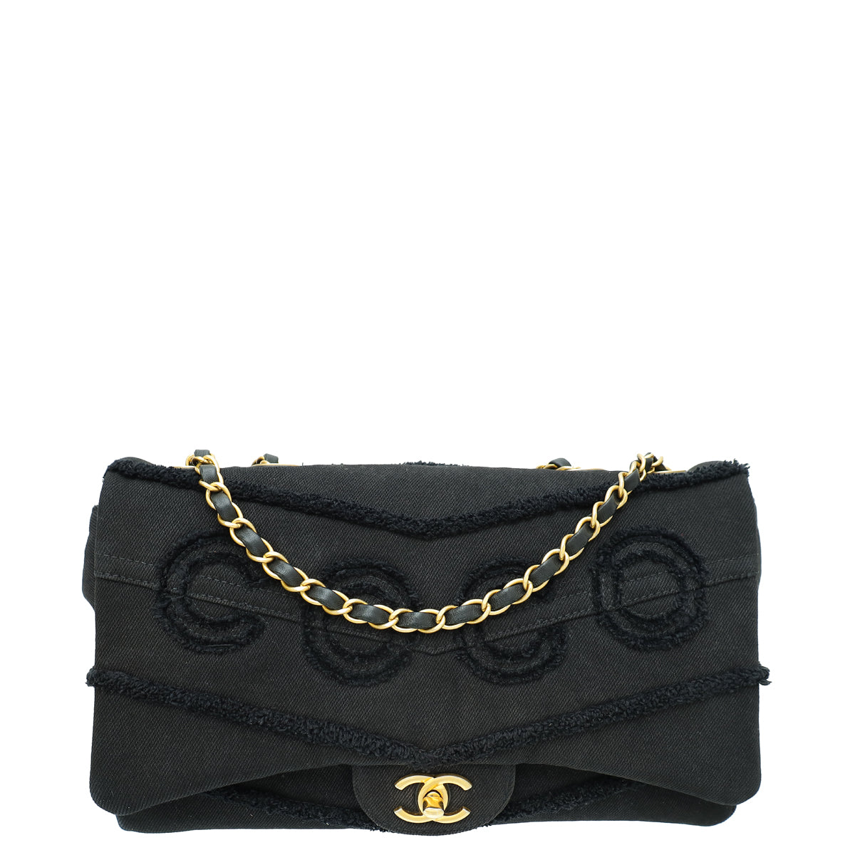 Chanel Black CC Denim Coco Flap Bag-Chanel-THE CLOSET