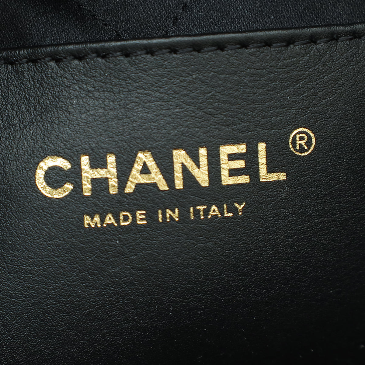 Chanel Black 22 Mini Metallic Calfskin Bag