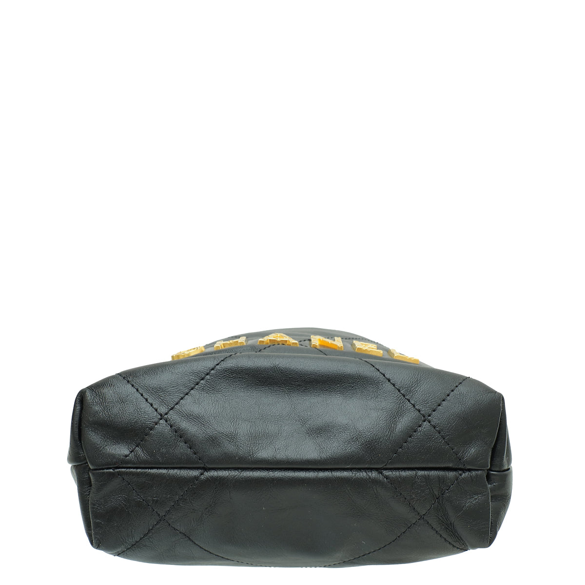 Chanel Black 22 Mini Metallic Calfskin Bag