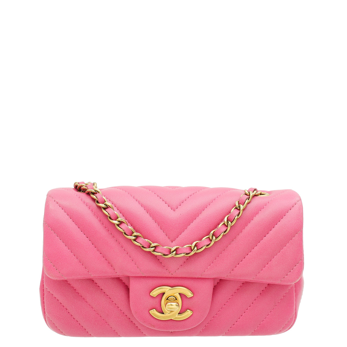 Chanel Pink CC Chevron Mini Bag-Chanel-THE CLOSET