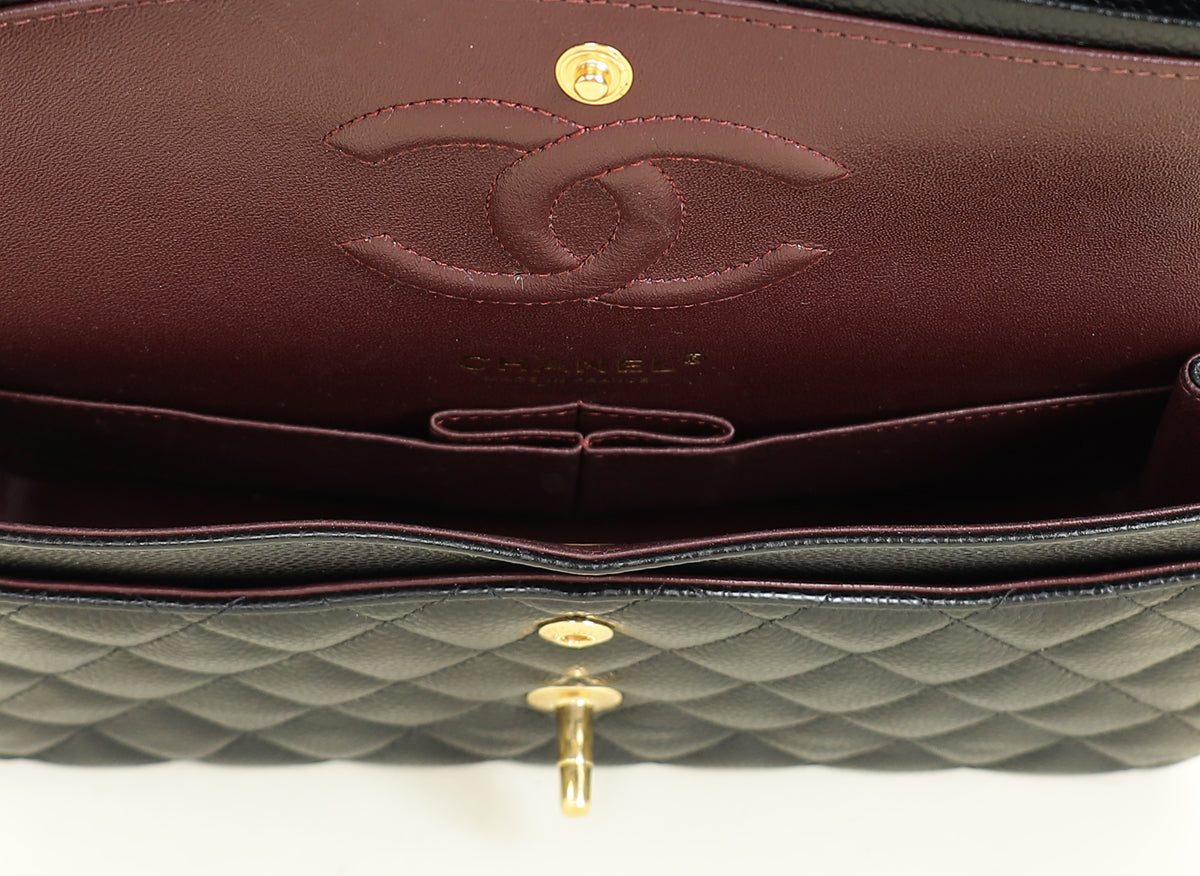 Chanel Black CC Classic 11.12 Double Flap Medium Bag