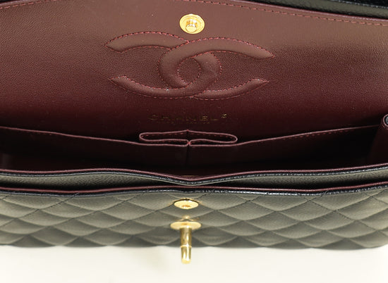 Chanel Black CC Classic 11.12 Double Flap Medium Bag