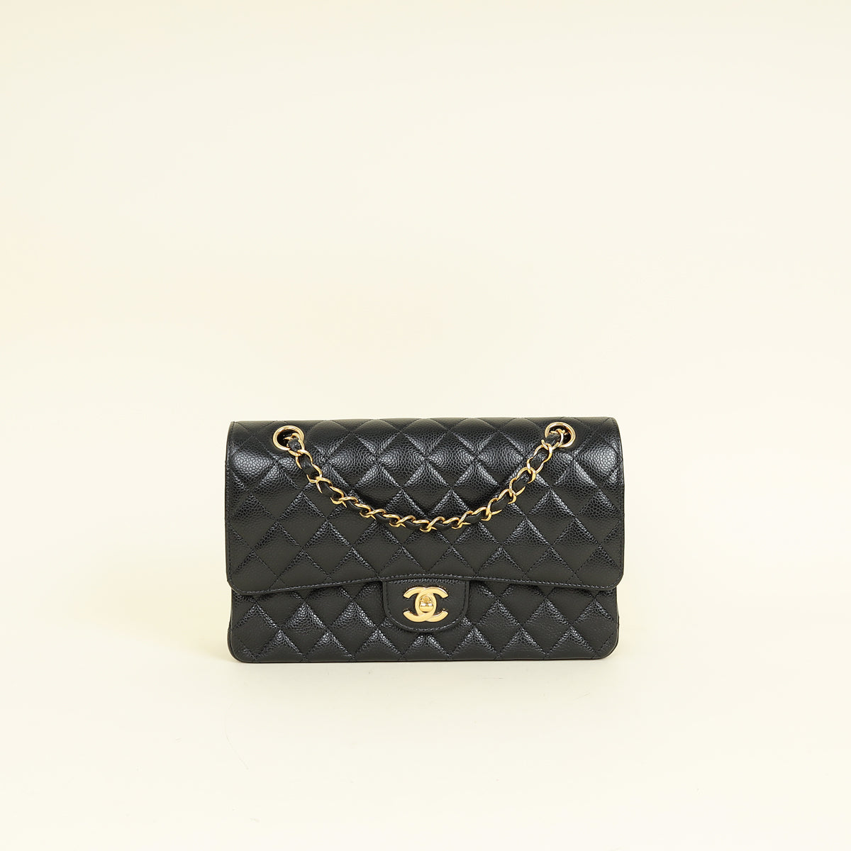 Chanel Black CC Classic 11.12 Double Flap Medium Bag