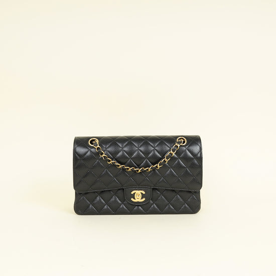 Chanel Black CC Classic 11.12 Double Flap Medium Bag
