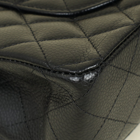 Chanel Black CC Classic 11.12 Double Flap Medium Bag