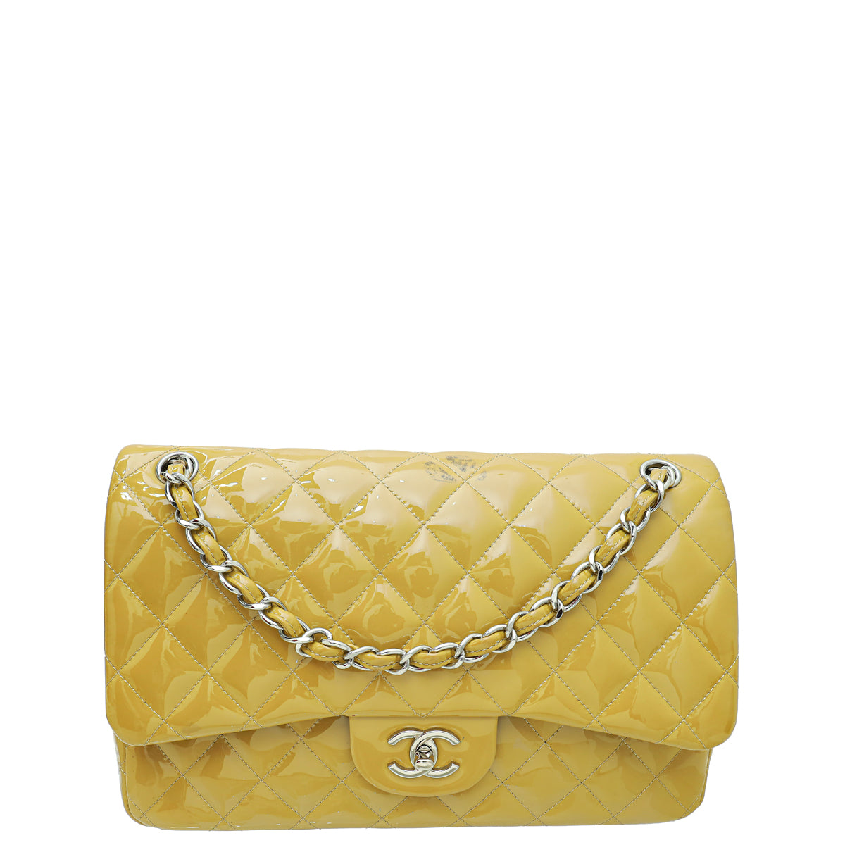 Chanel Beige CC Classic Jumbo Double Flap Bag-Chanel-THE CLOSET