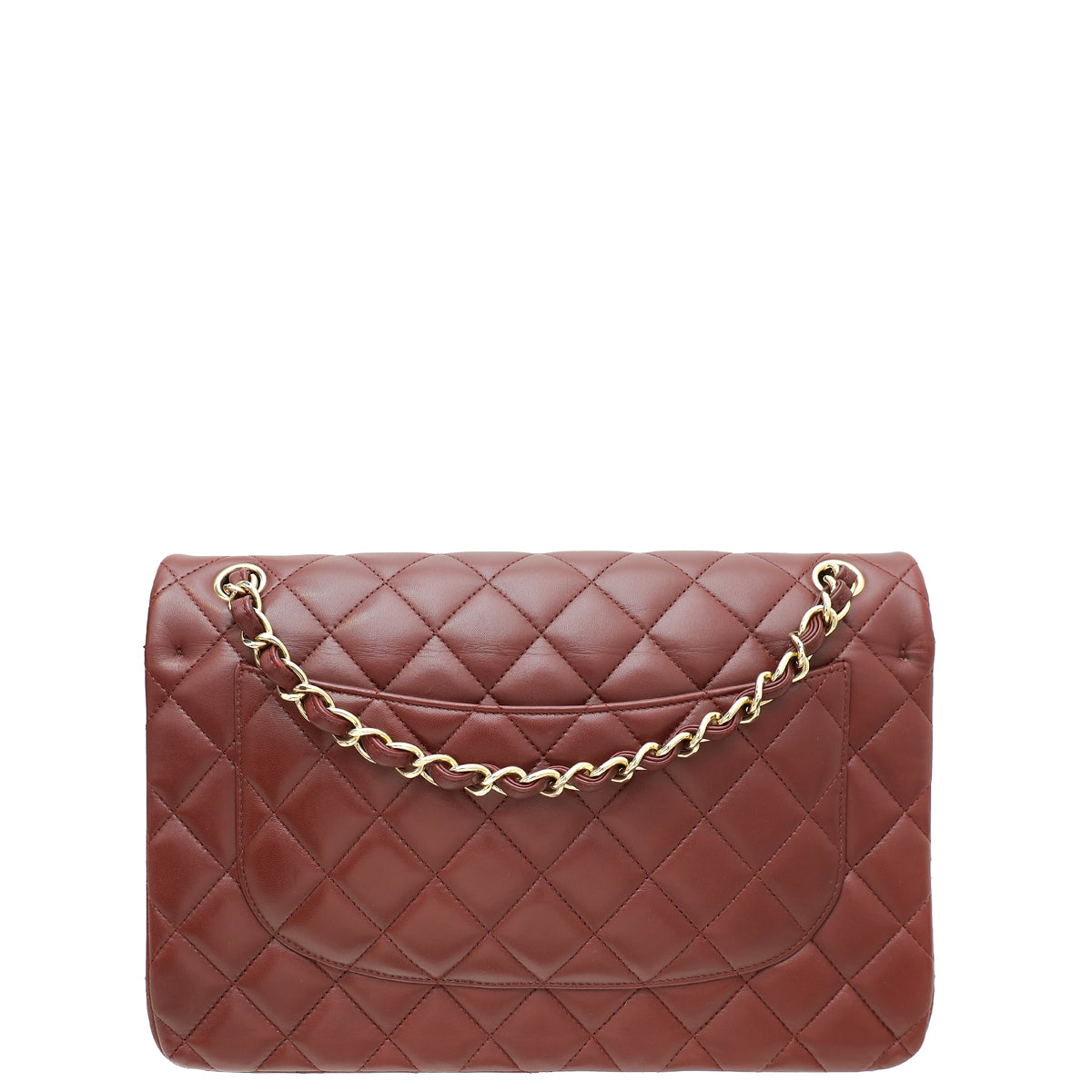 Chanel Burgundy CC Classic Double Flap Jumbo Bag-Chanel-THE CLOSET
