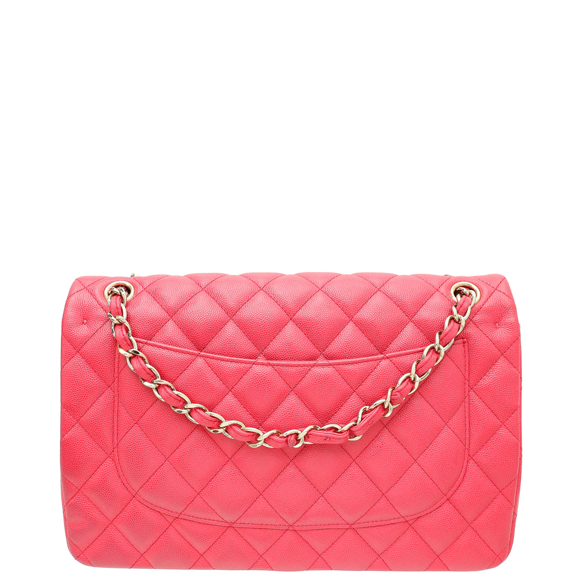 Chanel Pink CC Classic Double Flap Jumbo Bag-Chanel-THE CLOSET
